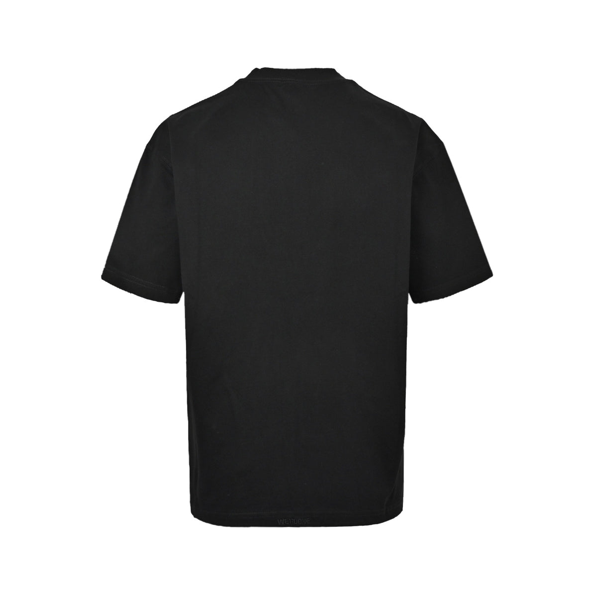 We11 Done Contrast Color Logo Simple Printed Short Sleeves