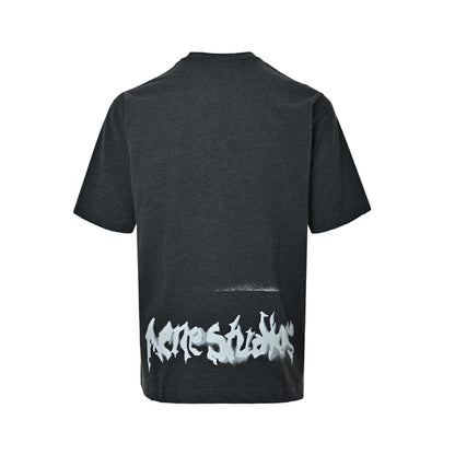 Acne Studios 26ss Gothic spray letter short sleeves