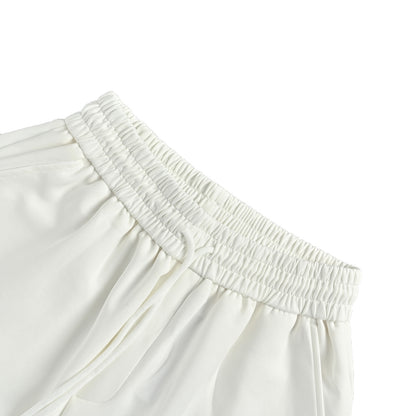 Prada embroidered letter logo shorts