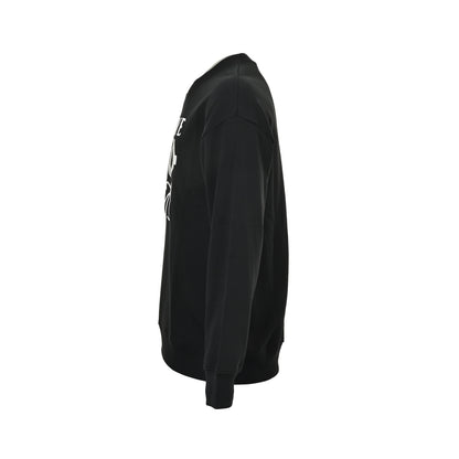 Loewe/Luo Yiwei Angpa joint embroidered logo round neck sweatshirt
