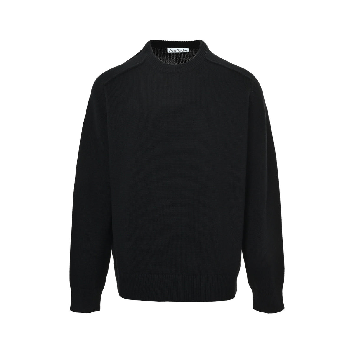 ACNE STUDIOS back letter print crew neck sweater