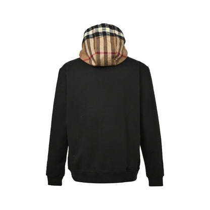 Burberry 23Fw plaid hooded sweatshirt
