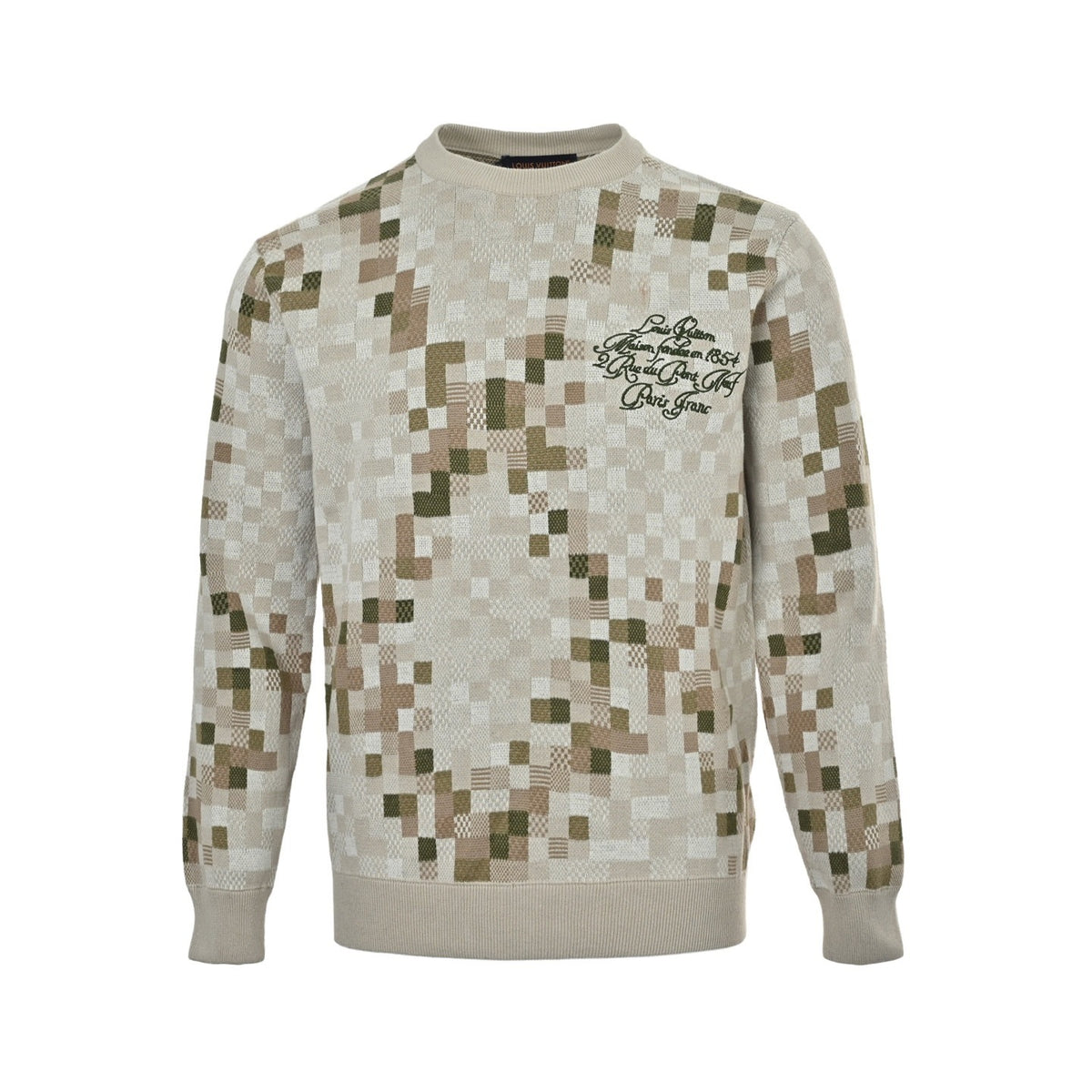 Louis Vuitton 25Fw Year of the Snake limited mosaic jacquard sweater