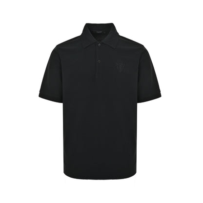 Gucci 26ss classic shield knight embroidered Polo short sleeves