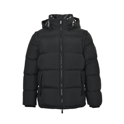 Burberry 25Fw arm shield detachable hooded down jacket