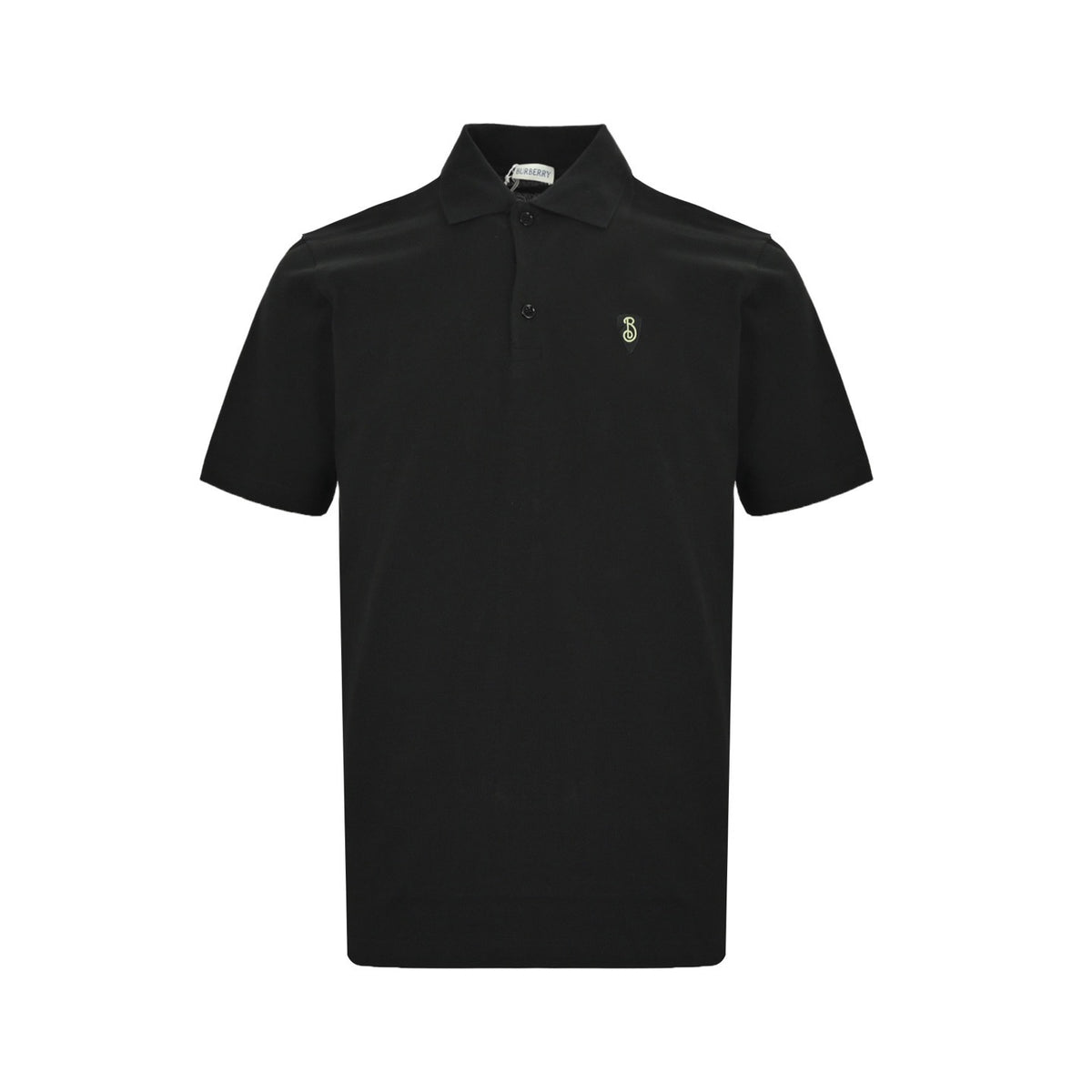Burberry 25ss shield logo embroidered Polo short sleeves