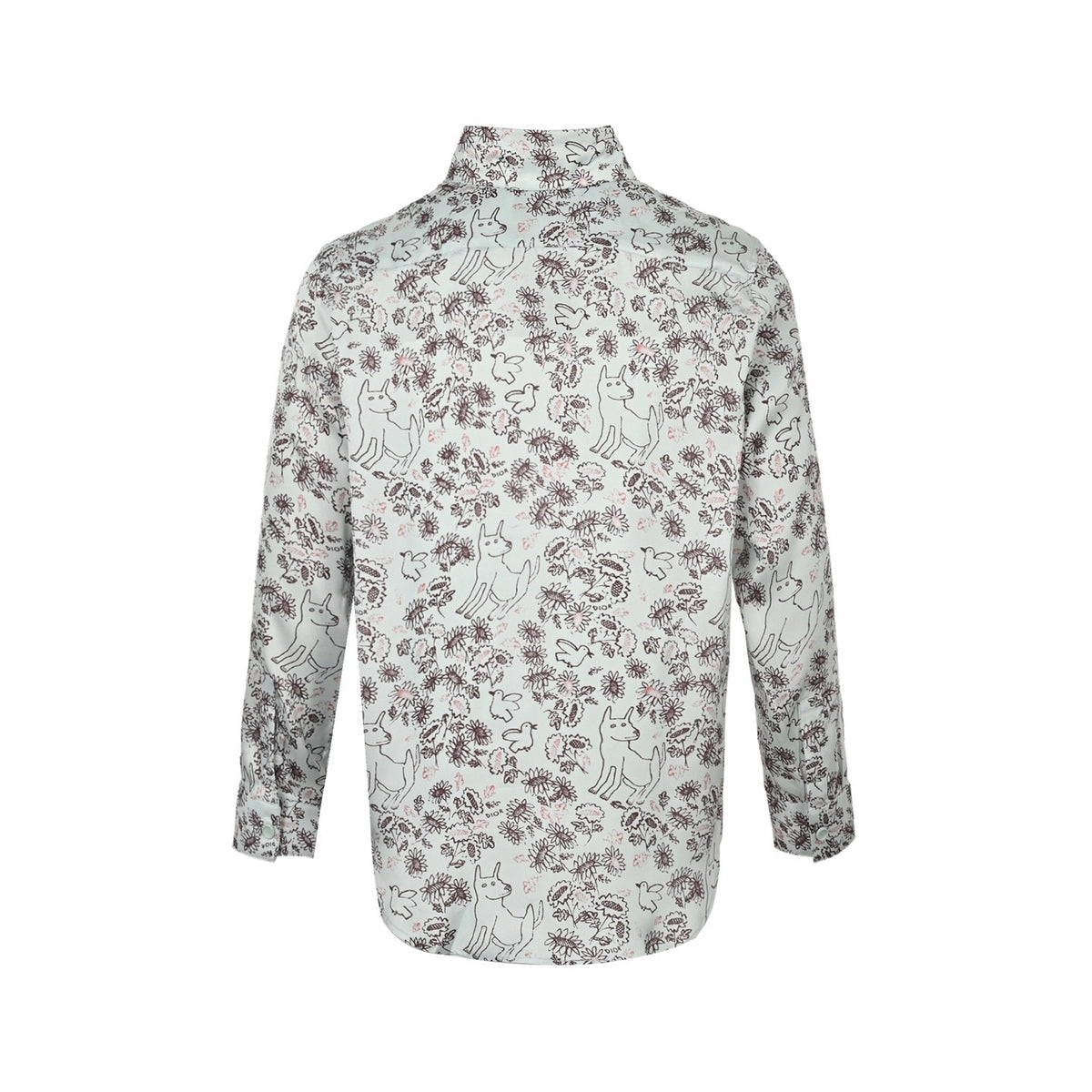 Dior 25ss flower and bird print shirt