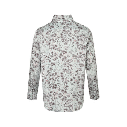 Dior 25ss flower and bird print shirt
