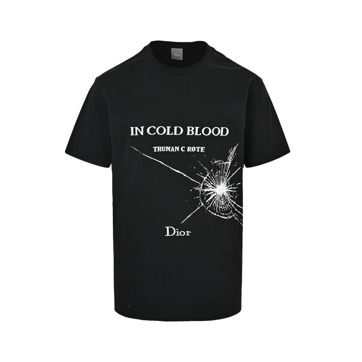 Dior 26ss letter logo embroidered short sleeves