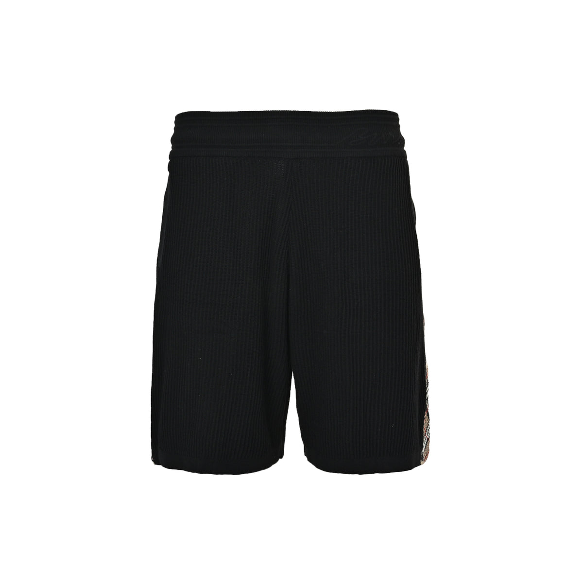 Burberry side fine plaid knitted shorts