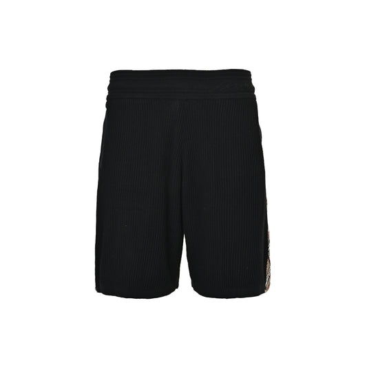 Burberry side fine plaid knitted shorts