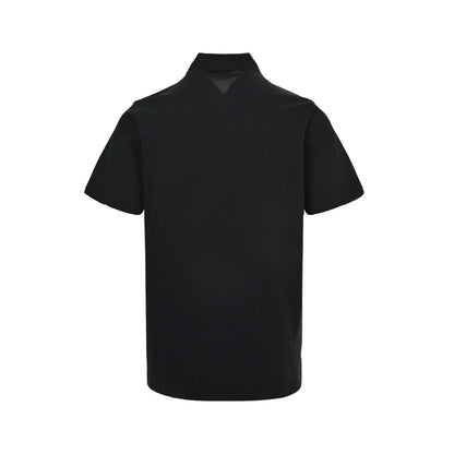 Burberry 26ss plaid embroidered war horse Polo short sleeves