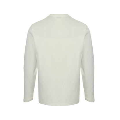 Chanel 25Fw dark pattern double C large logo three-dimensional embroidery long-sleeved T-shirt