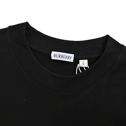 Burberry war horse plaid gradient equestrian knight long-sleeved T-shirt