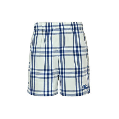 Burberry war horse plaid shorts