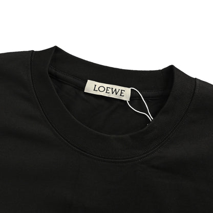 Loewe/Luoyiwei 25Fw hollow logo logo overlapping pockets long-sleeved T