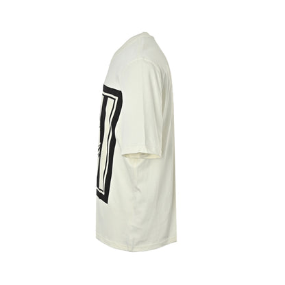 Ami Paris letter stripe patch square short sleeves