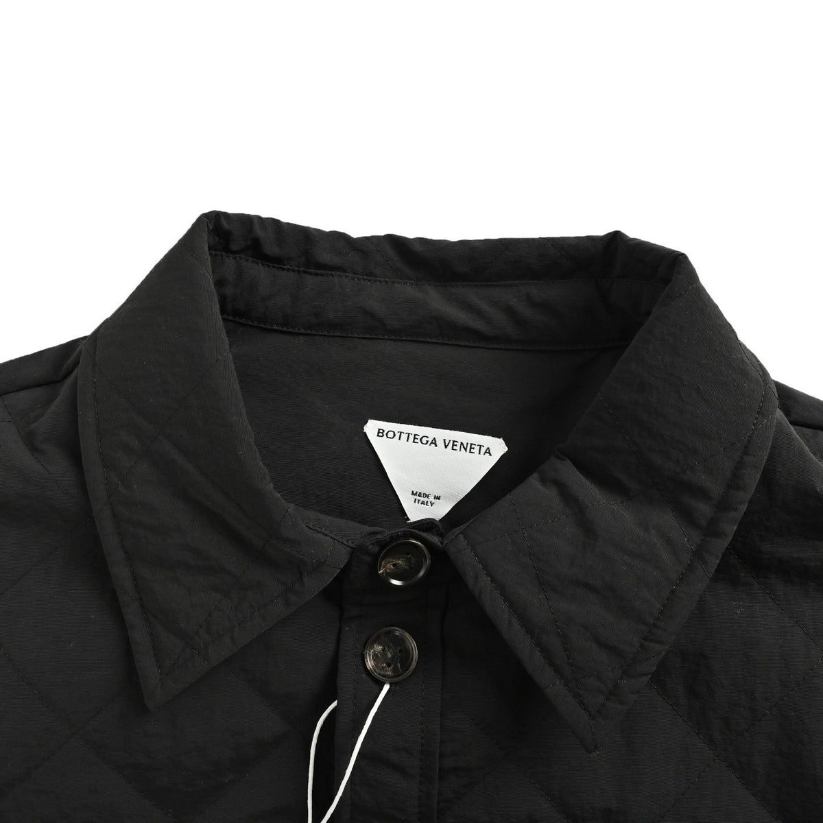 Bottega Veneta/BV pocket woven logo quilted cotton jacket