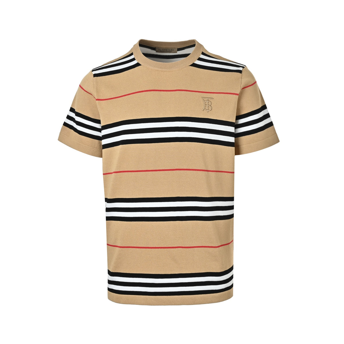 Burberry classic TB embroidered striped knitted short sleeves