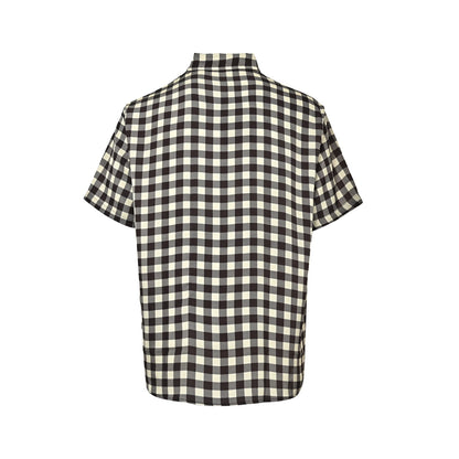 Louis Vuitton pocket logo checkerboard short-sleeved shirt