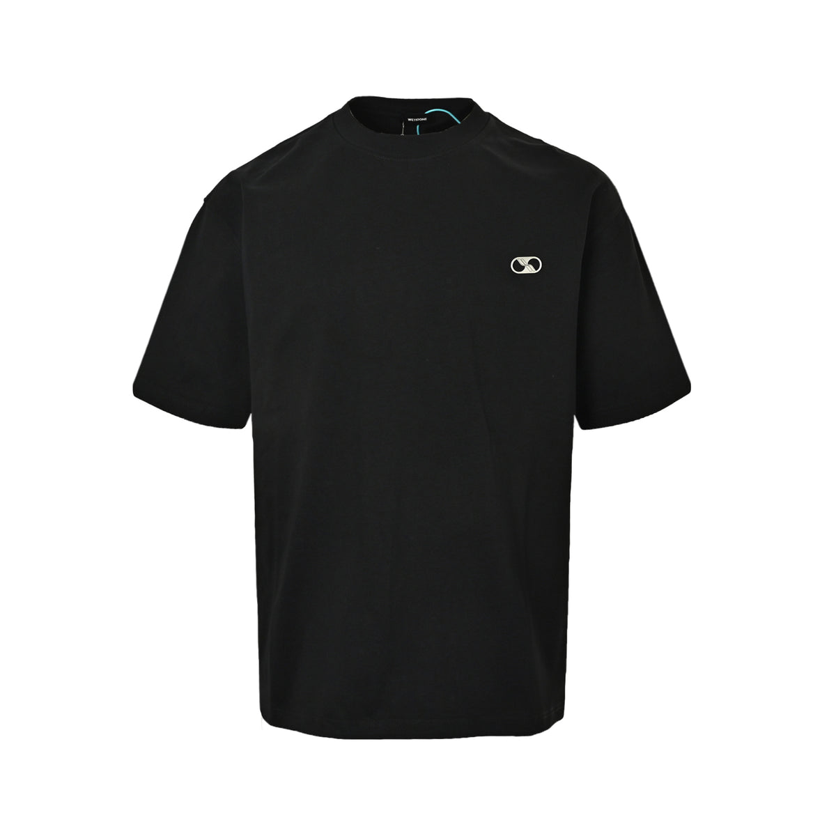 We11 Done embossed steel stamped letter short sleeves