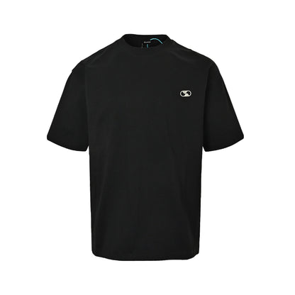 We11 Done embossed steel stamped letter short sleeves