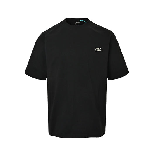 We11 Done embossed steel stamped letter short sleeves