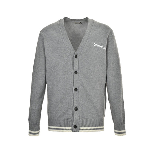 Dior 24Fw signature letter embroidered cardigan sweater