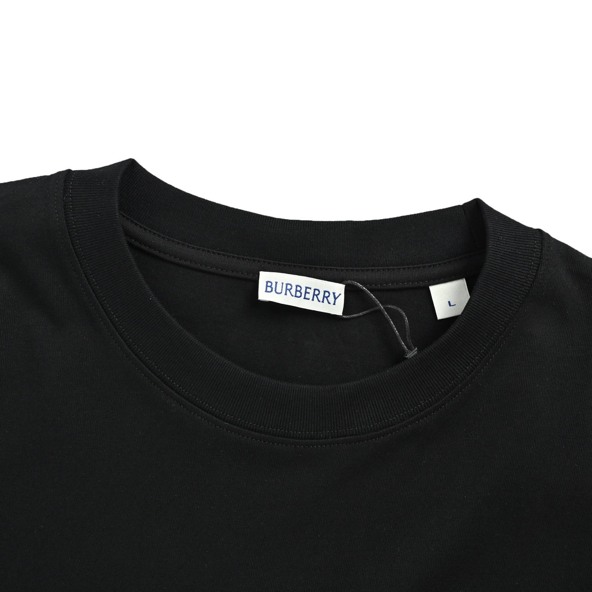 Burberry TB plaid square letter embossed short sleeves