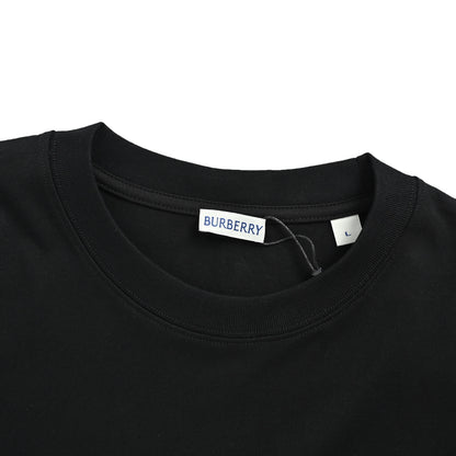 Burberry TB plaid square letter embossed short sleeves