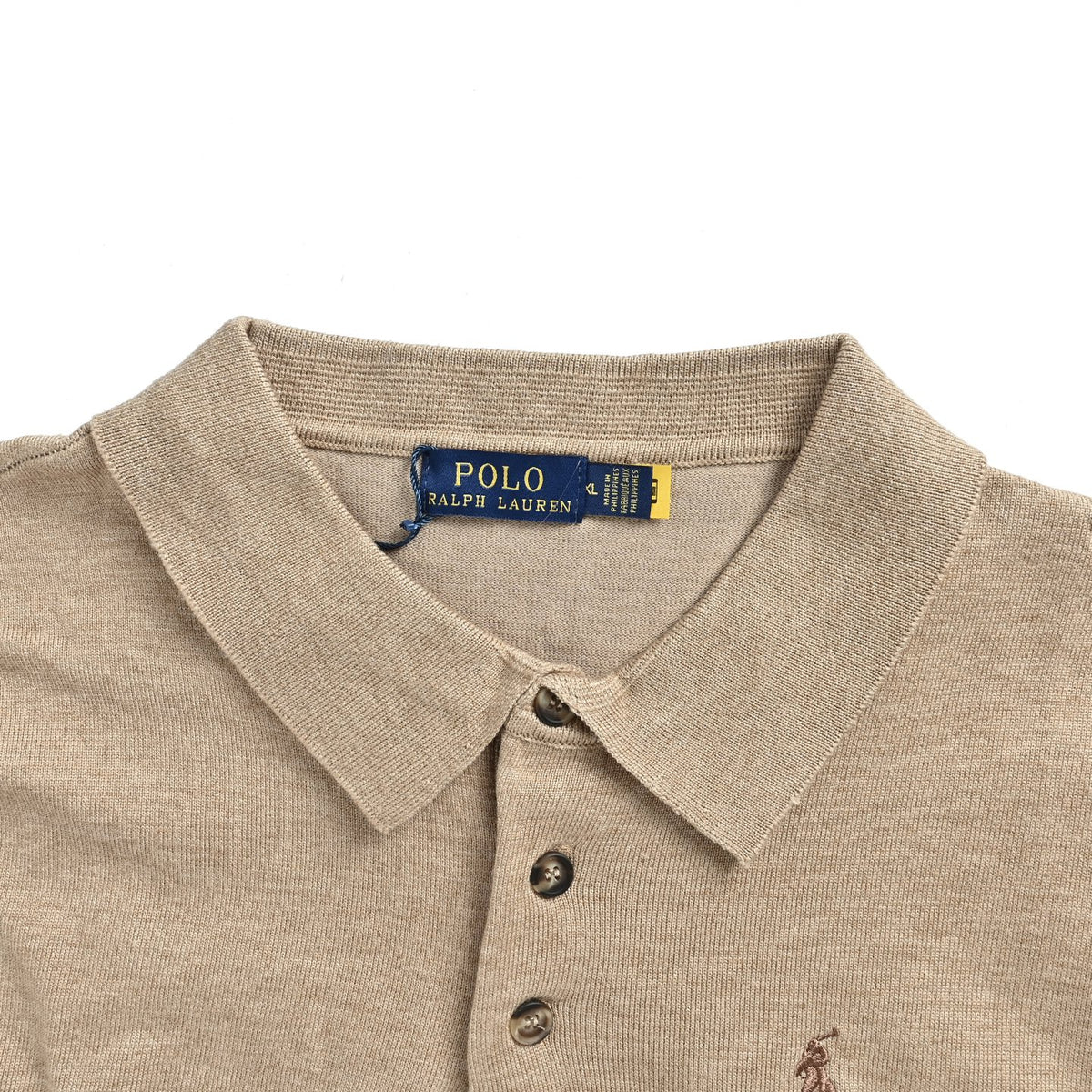 RalphLauren/Ralph Lauren pony logo embroidered knitted Polo short sleeves