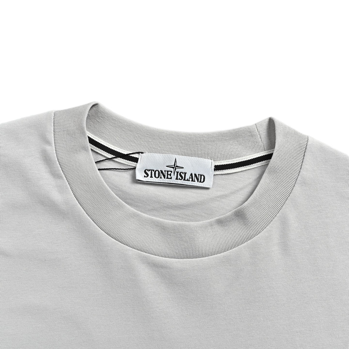 Stone Island Mottled Island Logo Printed Short Sleeves