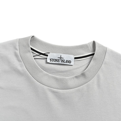 Stone Island Mottled Island Logo Printed Short Sleeves