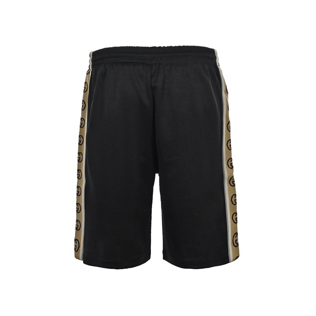 Gucci 20ss double G reflective webbing shorts on the side