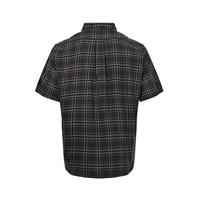 Chrome Hearts plaid short-sleeved shirt