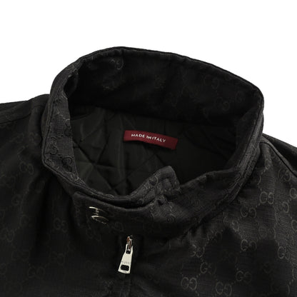 Gucci all-print GG stand-up collar padded jacket