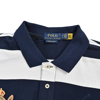 Ralph Lauren logo embroidered striped Polo short sleeves