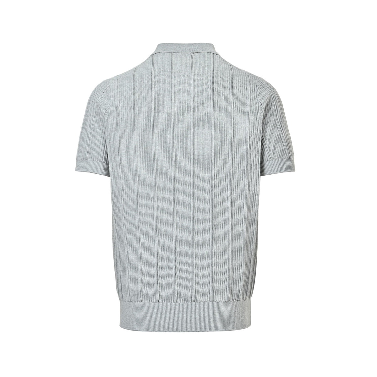 BRUNELLO CUCINELLI BC Pearl Button British Thread Knitted Polo Short Sleeve