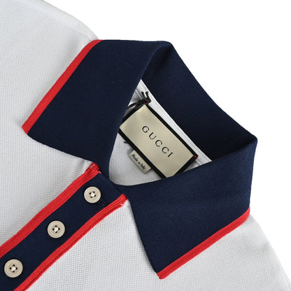 Gucci 23ss classic pocket embroidered double G Polo short sleeves