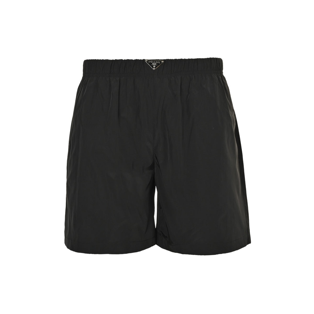 Prada 25ss waist triangle beach shorts