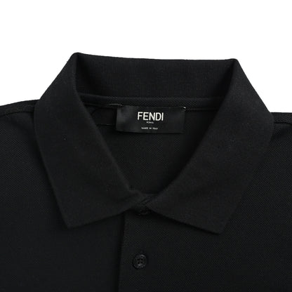 Fendi 26ss Double F Metal Logo Polo Short Sleeve