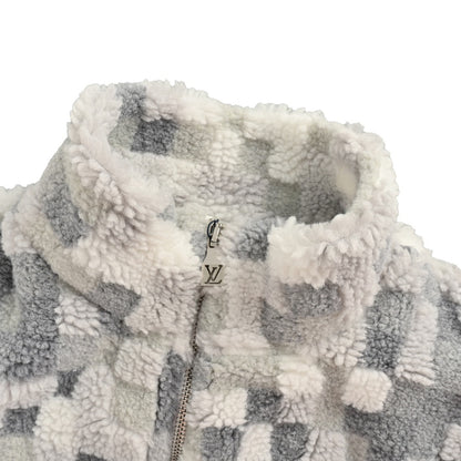 Louis Vuitton 24Fw gum logo mosaic polar fleece jacket