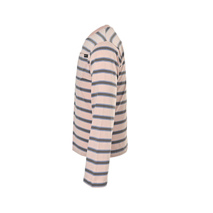 Prada light pink striped pocket label long sleeves