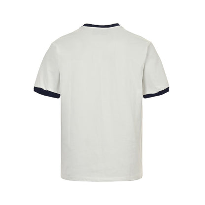 Gucci 23ss 1921 embroidered logo contrasting short sleeves
