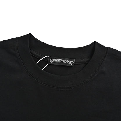 ChromeHearts/Chrome Heart Cross burned patch embroidered short sleeves