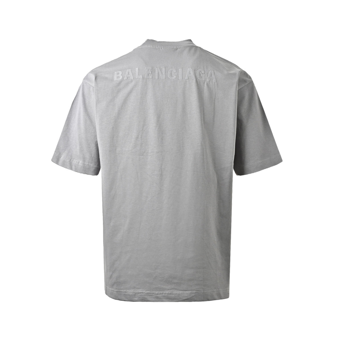 Balenciaga distressed graffiti embroidered letter short sleeves