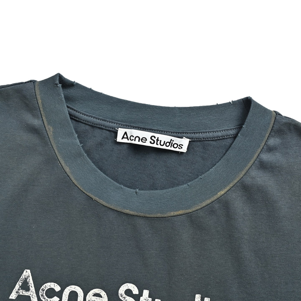 Acne Studios 1996 letter print distressed short sleeves
