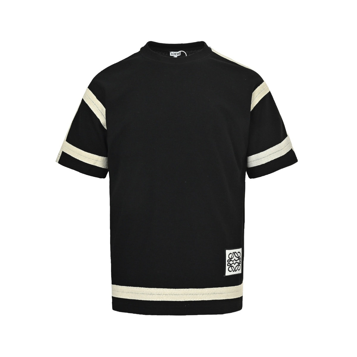 Loewe/Luo Yiwei braided ribbon waffle short sleeves