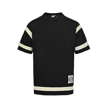 Loewe/Luo Yiwei braided ribbon waffle short sleeves