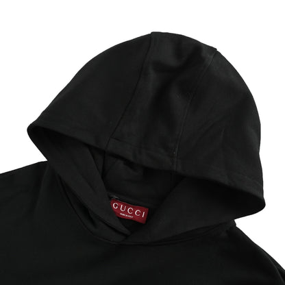 Gucci 25Fw simple double G embroidered hooded sweatshirt